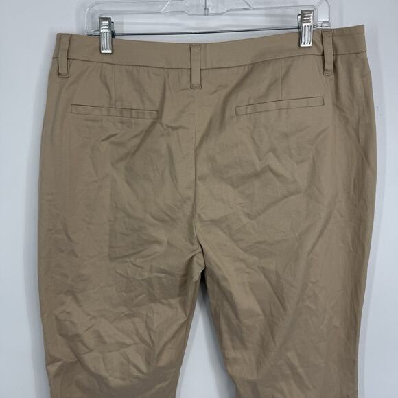 1901 Chino Pants Beige Humus Straight Leg Flat Front Women Size 12 - Picture 6 of 12